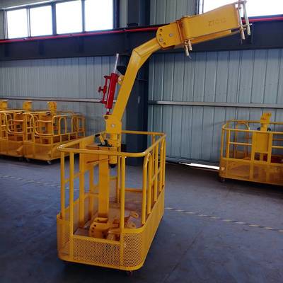 菏澤吊車吊籠價格 隨車吊吊籃 久恒 旋轉吊車吊籠