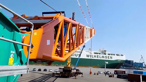 中國制造的起重機,安裝過程大開眼界了,航拍全過程,真是壯觀